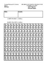 Đề khảo sát chất lượng đầu năm môn Tiếng Việt Lớp 3 - Năm học 2014-2015 - Trường Tiểu học Số 1 Trà Sơn